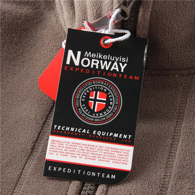 Drune | Lange Ärmel Fleece mit Reißverschluss Fleece Weste Jacke
