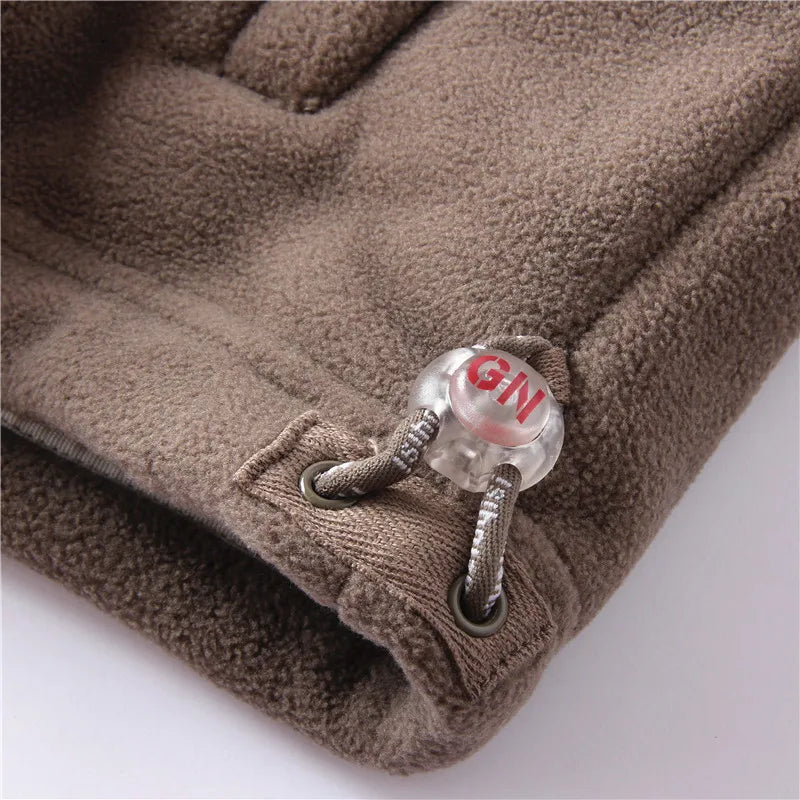 Drune | Lange Ärmel Fleece mit Reißverschluss Fleece Weste Jacke