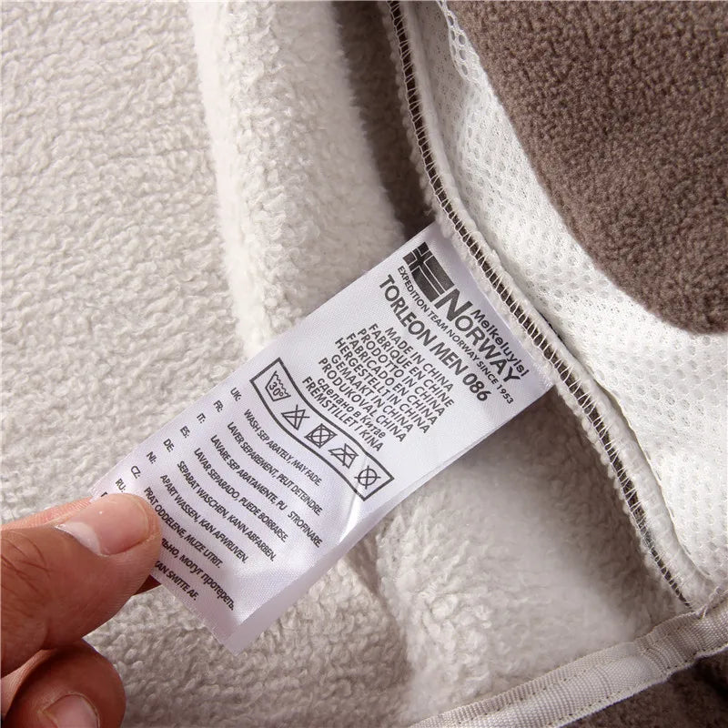 Drune | Lange Ärmel Fleece mit Reißverschluss Fleece Weste Jacke