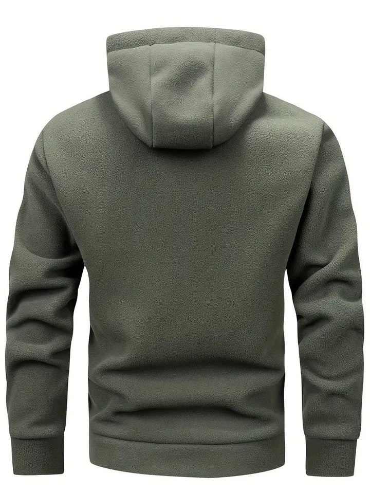 Drune | Warm Kapuze Fleece mit Reißverschluss