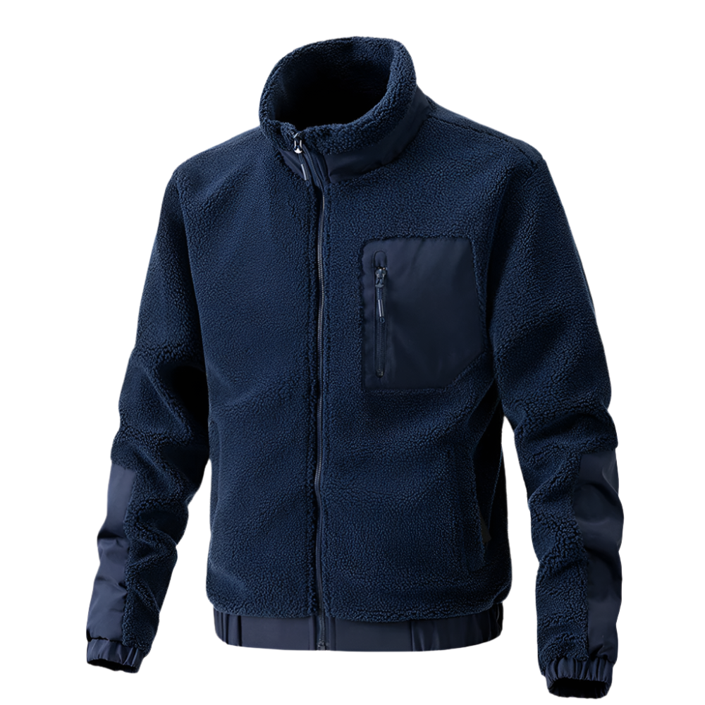 Drune | Warme Herren Fleecejacke mit Reißverschluss für Den Winter