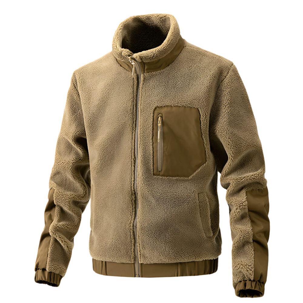 Drune | Warme Herren Fleecejacke mit Reißverschluss für Den Winter