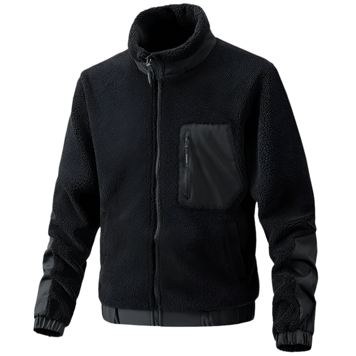 Drune | Warme Herren Fleecejacke mit Reißverschluss für Den Winter