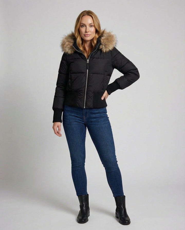 Cropped Gefütterte Winterjacke | Drune