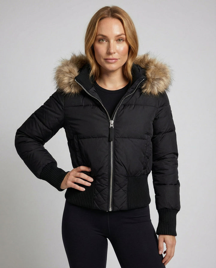 Cropped Gefütterte Winterjacke | Drune