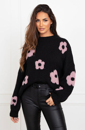 Drune | Pullover mit Blumenmuster
