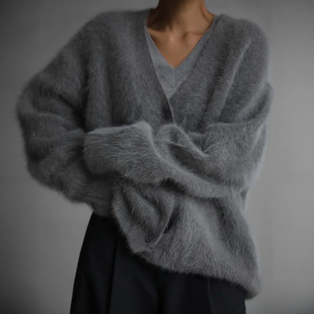 Drune | Vest Übergröße Button up Strickweste Damenstrickwaren