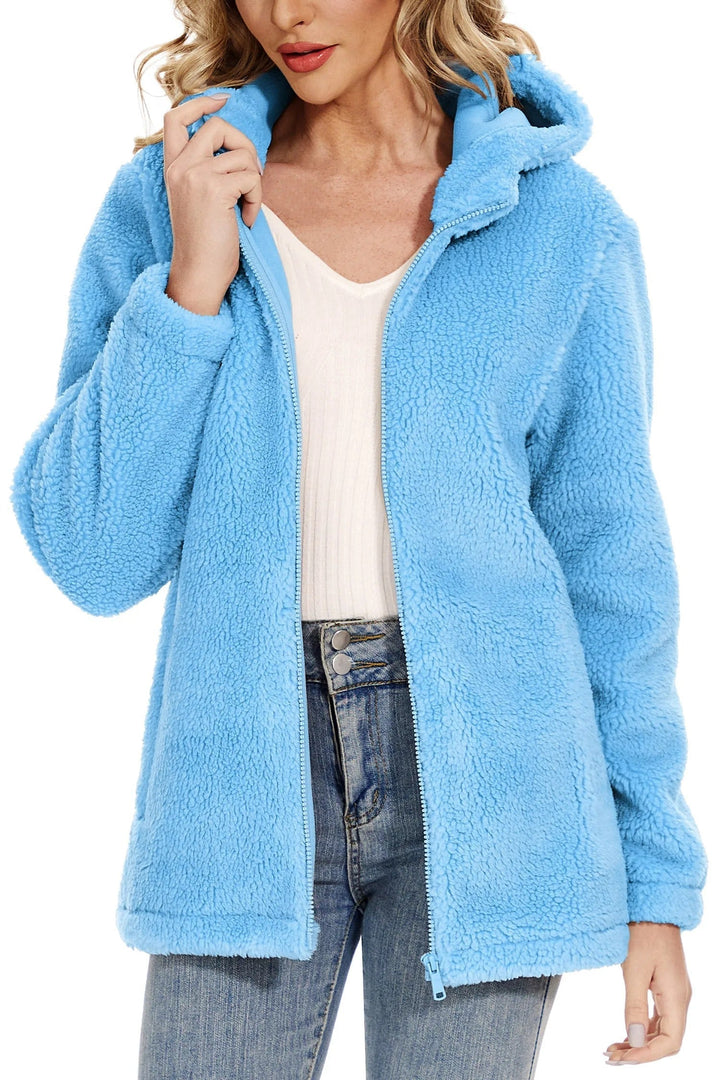 Drune | Fleecejacke für Frauen mit Kapuze