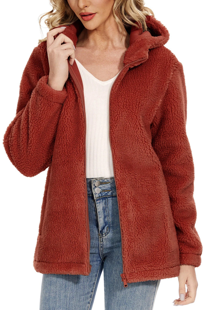 Drune | Fleecejacke für Frauen mit Kapuze