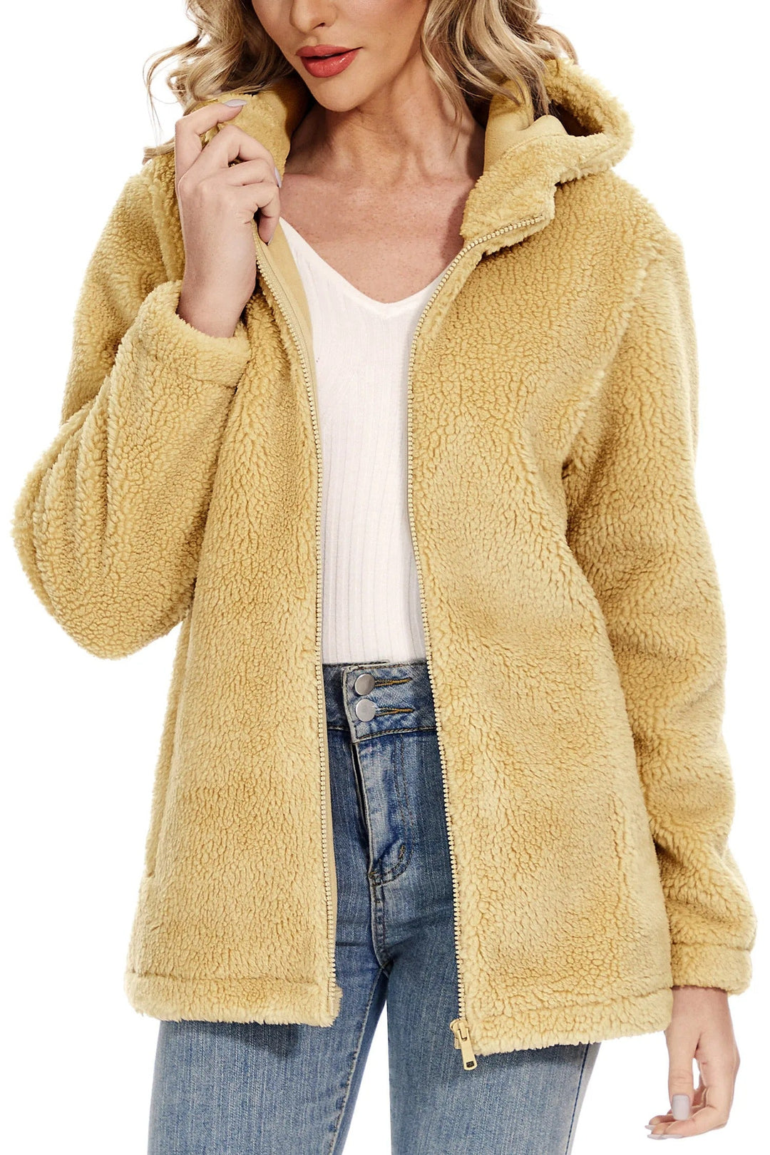 Drune | Fleecejacke für Frauen mit Kapuze