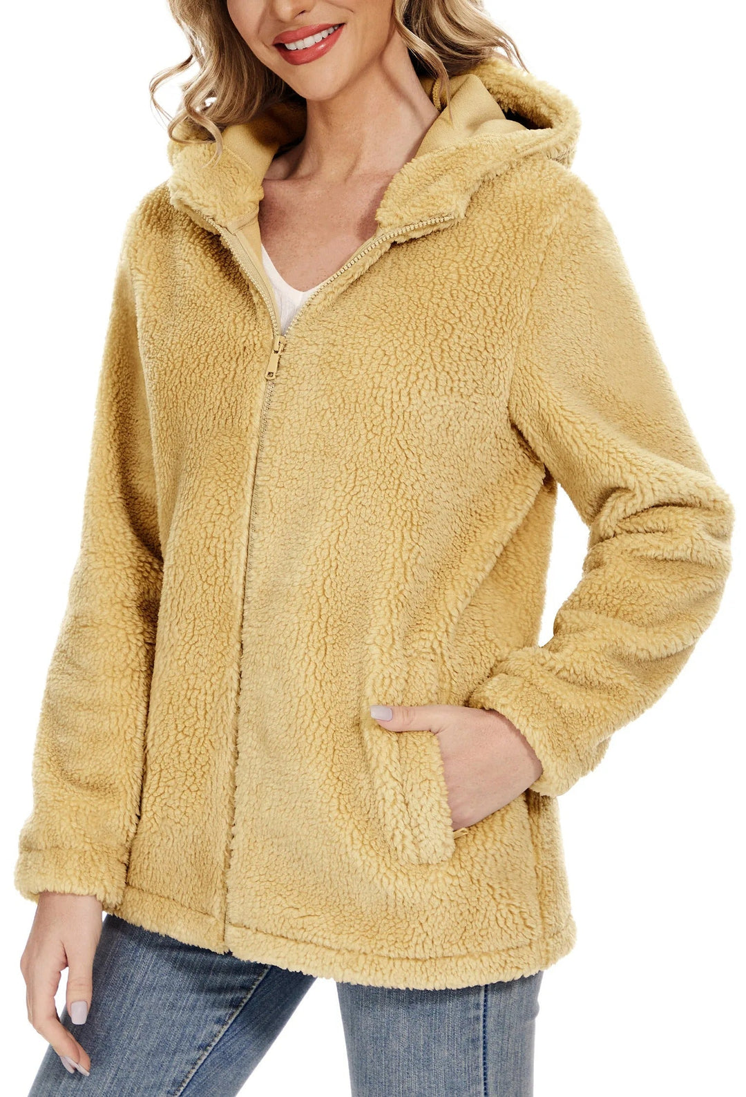 Drune | Fleecejacke für Frauen mit Kapuze