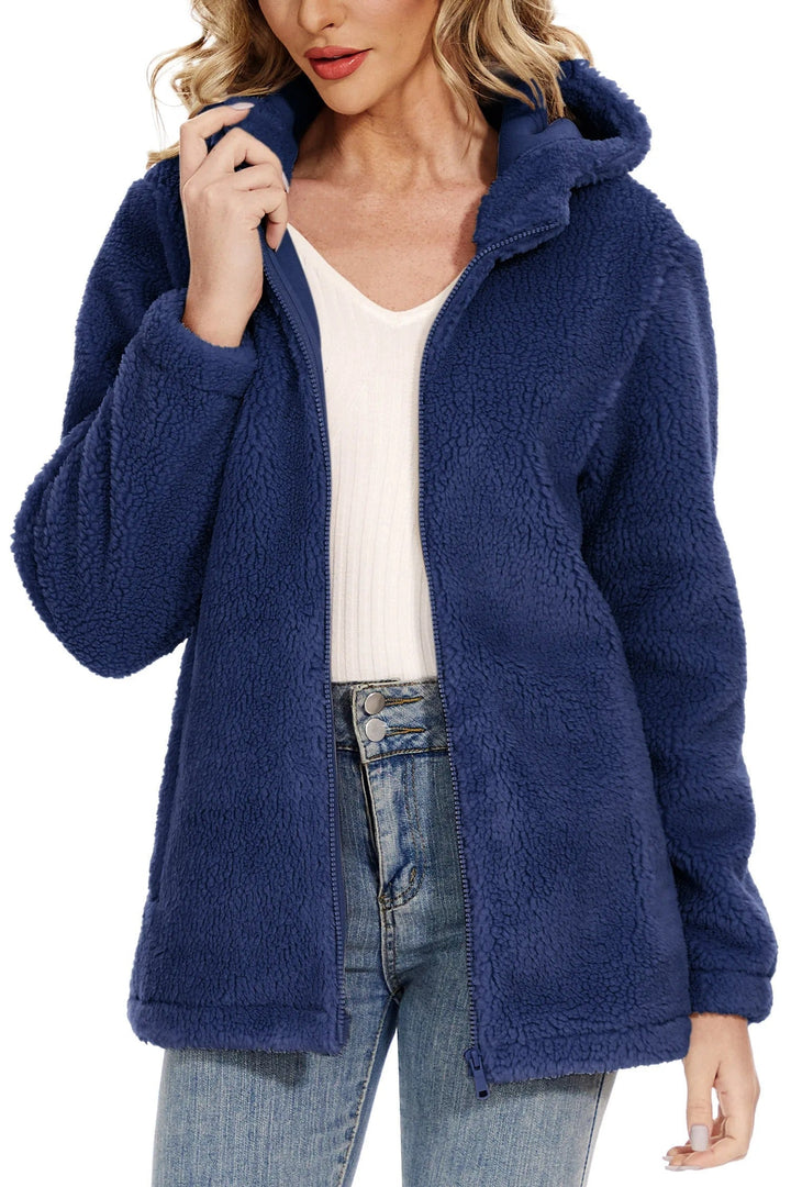 Drune | Fleecejacke für Frauen mit Kapuze