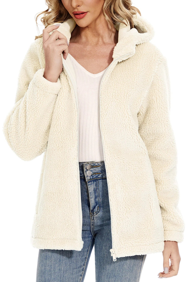 Drune | Fleecejacke für Frauen mit Kapuze