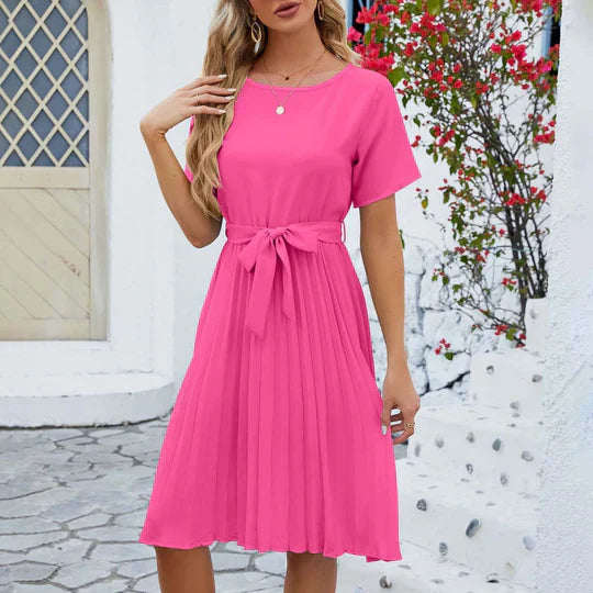Drune | Mintgrüne Plissee-Kleid