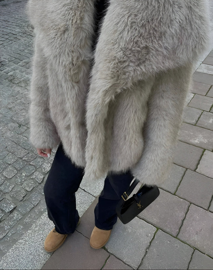 Drune | Faux-Fur-Mantel