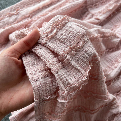 Drune | Elegantes Zweiteiliges Set mit Spitzenoberteil und Gestuftem Rock