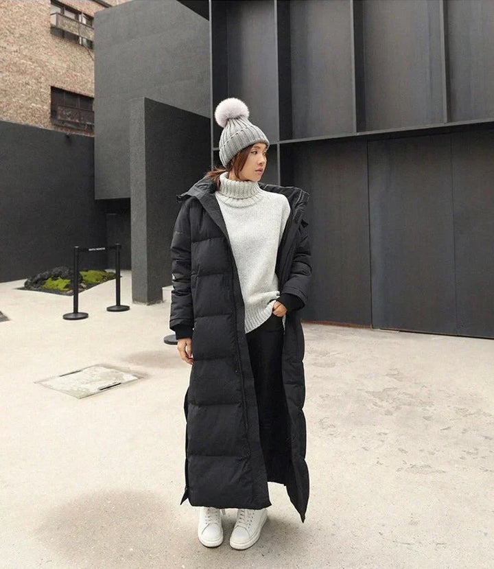 Drune | elegante lange Damen Winterjacke