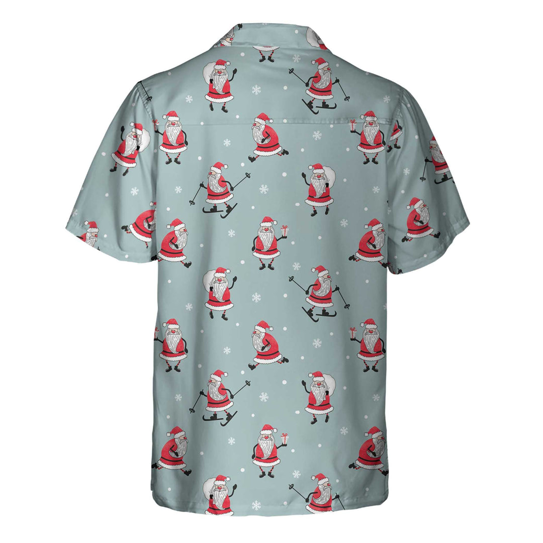 Drune | Lustiges Santa Claus Weihnachtshemd für Männer, Santa Claus Hawaiian Shirt
