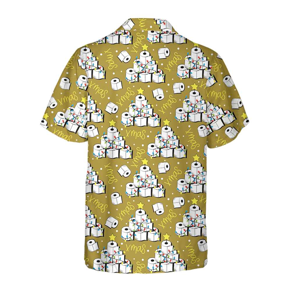 Drune | Lustige Toilettenpapier Weihnachtsbaum Hawaii Shirt, Lustiges Weihnachtsbaum Shirt, Cooles Geschenk für Weihnachten
