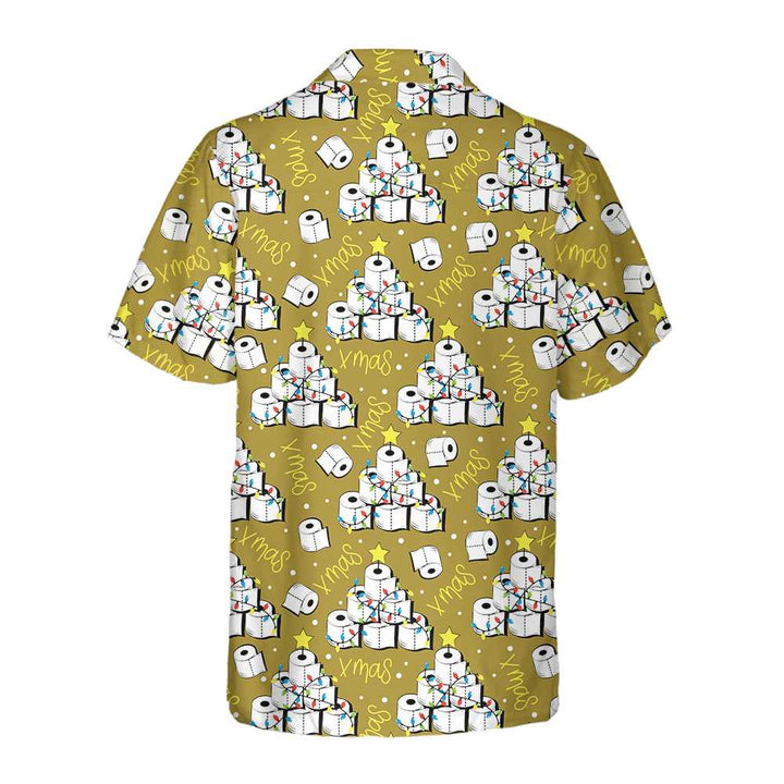 Drune | Lustige Toilettenpapier Weihnachtsbaum Hawaii Shirt, Lustiges Weihnachtsbaum Shirt, Cooles Geschenk für Weihnachten