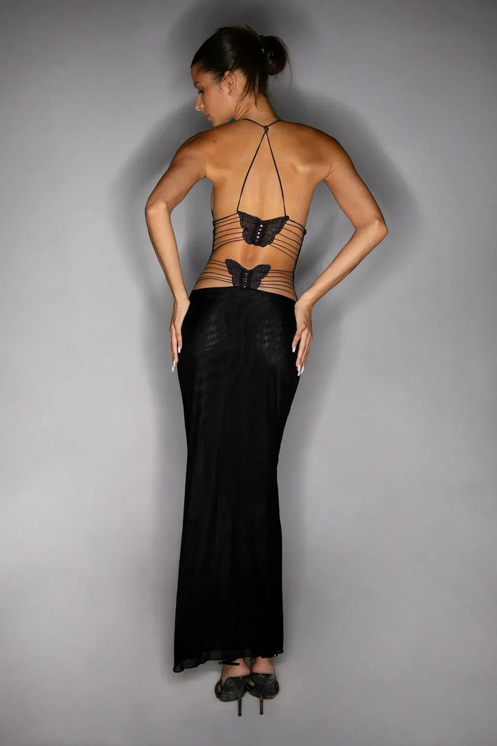 Drune | Maxi-Kleid mit Blumenmuster für Damen