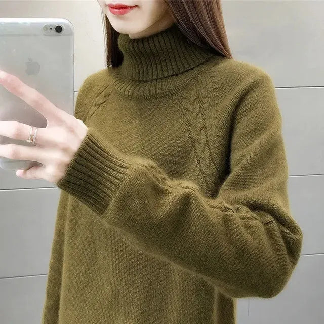 Drune | Klassischer Rollkragenpullover Wollmischung Warm und Stilvoll