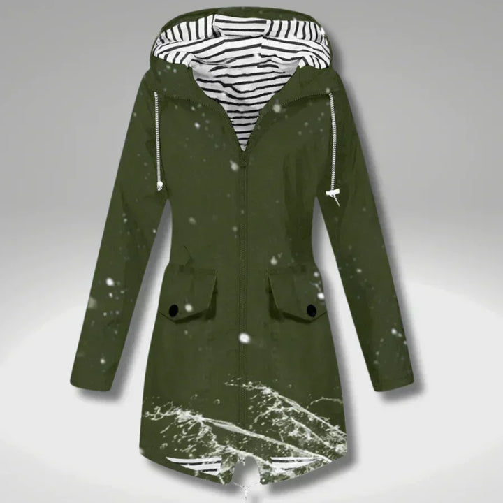 Drune | Wasserdichte Damenjacke mit verstellbarer Kapuze