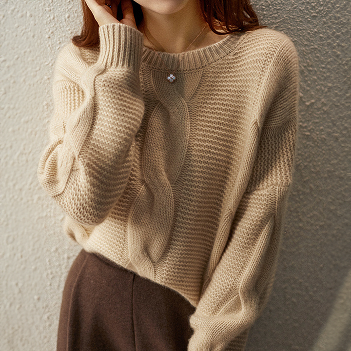 Drune | Cashmere Couture Cable-Knit Pullover