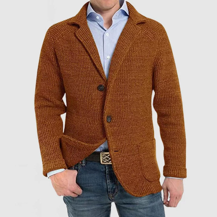 Drune | Herren Strickblazer mit zwei Knöpfen