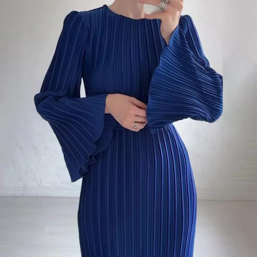 Drune | Sophisticated Plissé Maxikleid für Damen