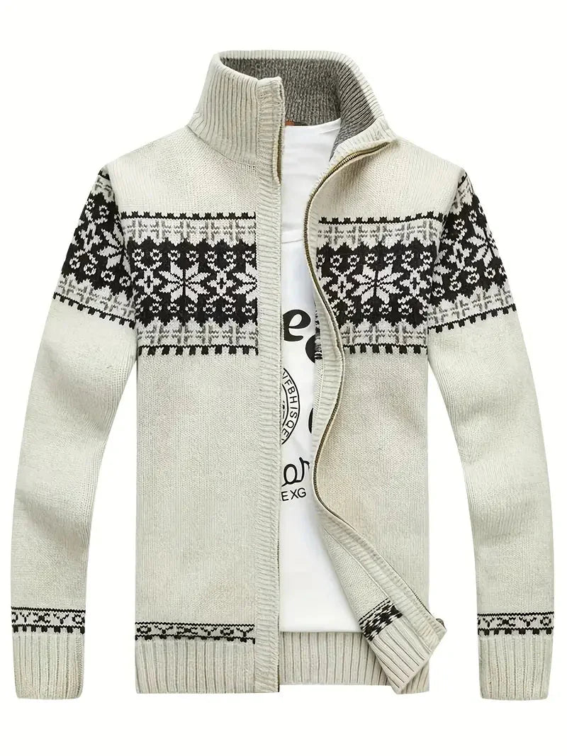 Drune | Hohem Kragen Jacke mit Reißverschluss Herrenbekleidung