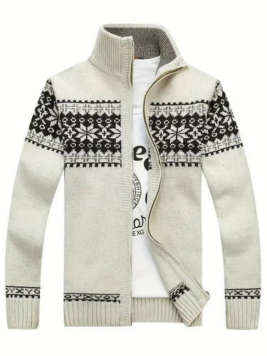 Drune | Hohem Kragen Jacke mit Reißverschluss Herrenbekleidung