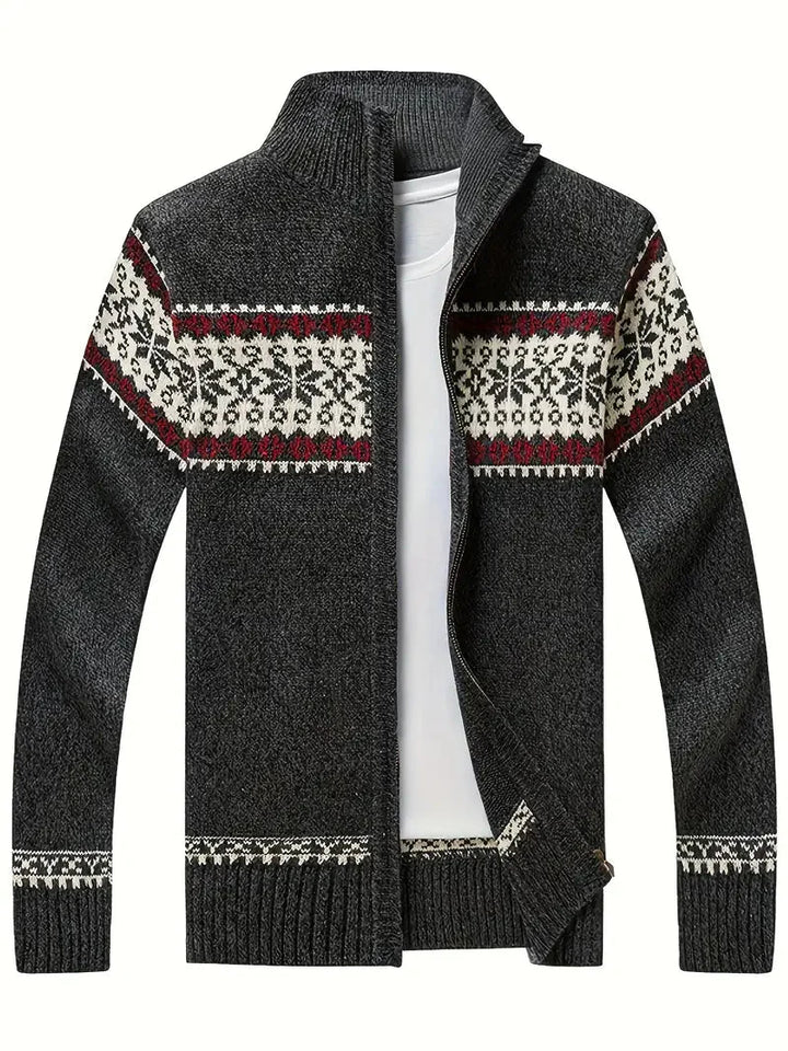 Drune | Hohem Kragen Jacke mit Reißverschluss Herrenbekleidung