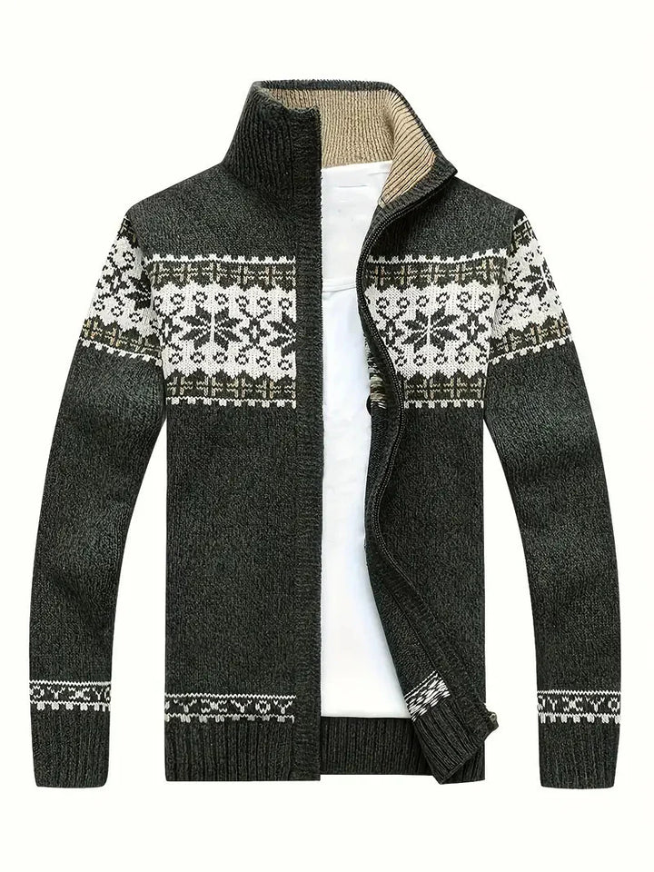 Drune | Hohem Kragen Jacke mit Reißverschluss Herrenbekleidung