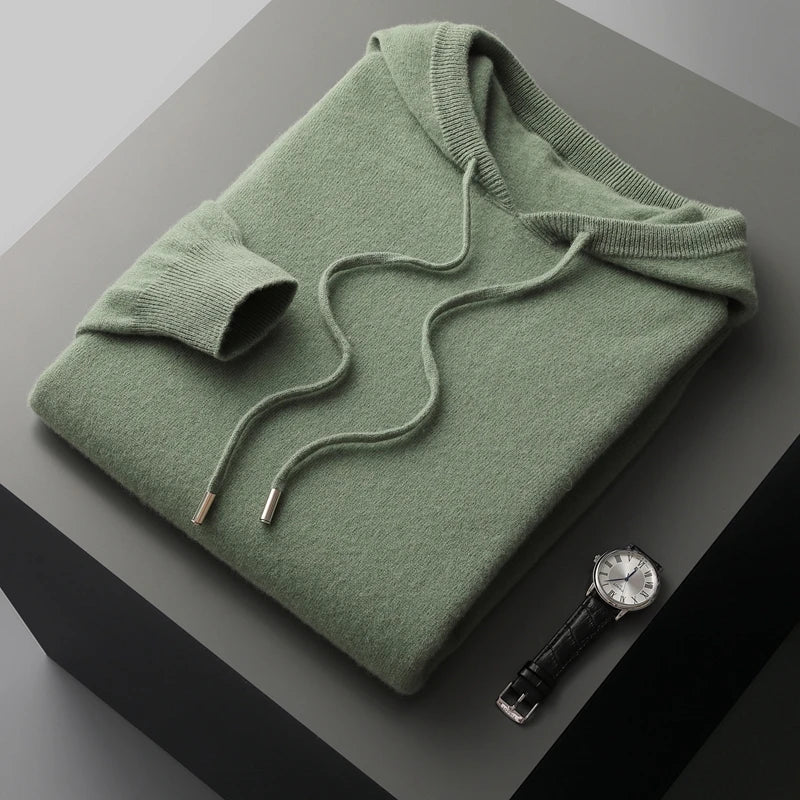 Drune | Kapuzenpullover Wolle Weites Modell Kapuzenpullover Pullover