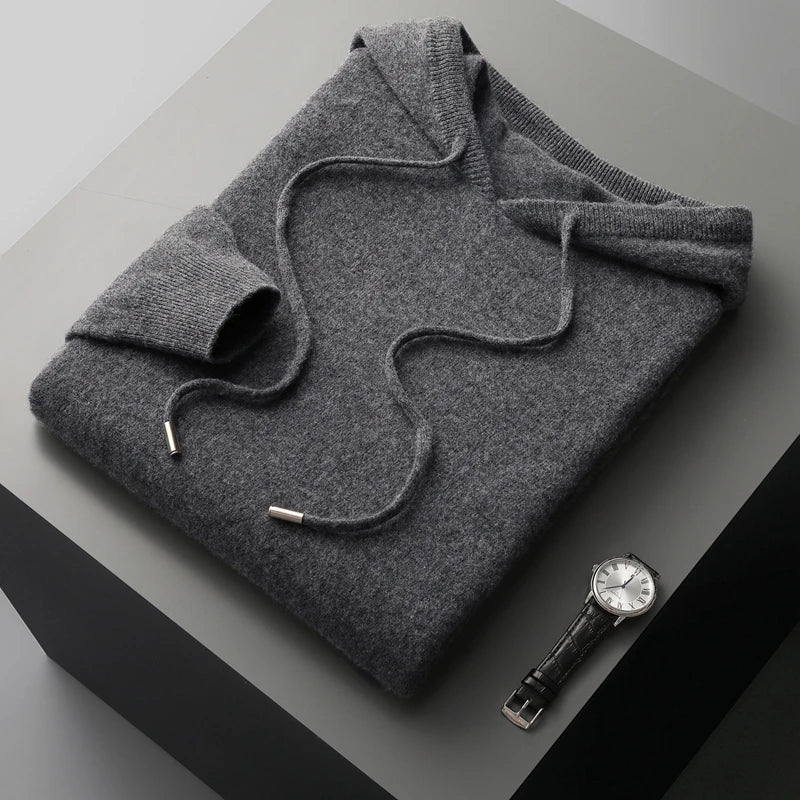 Drune | Kapuzenpullover Wolle Weites Modell Kapuzenpullover Pullover