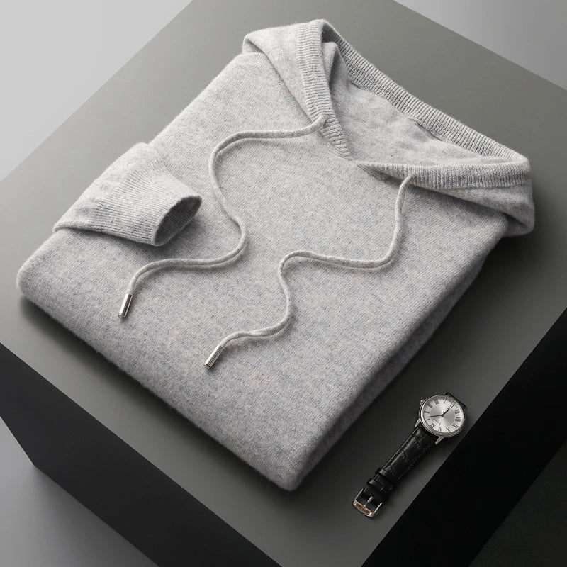 Drune | Kapuzenpullover Wolle Weites Modell Kapuzenpullover Pullover