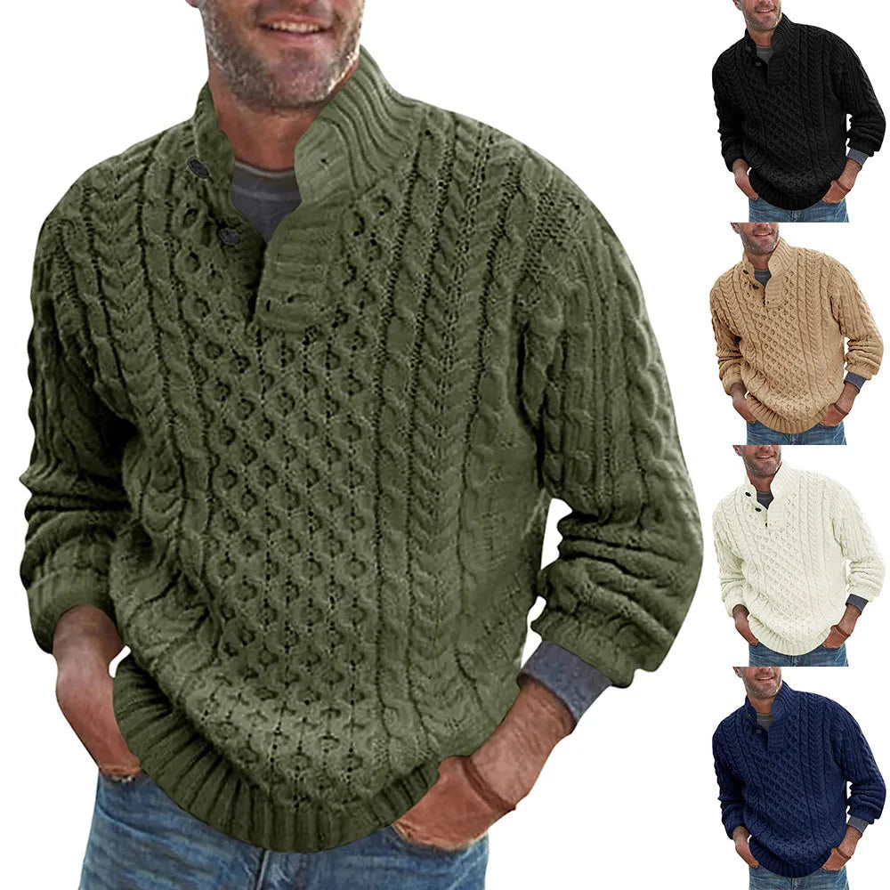 Drune | Herren Pullover - Klassischer Bequemer Pullover