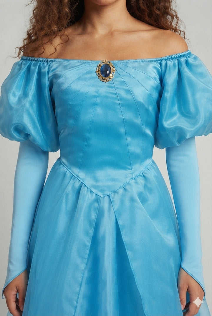 Damen Märchenhafte Prinzessinnenrobe Drune
