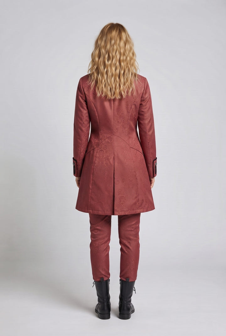 Damen stilvolles, elegantes Weste mit luxuriösen Verzierungen und asymmetrischem Schnitt Drune
