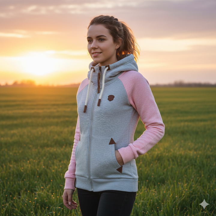 Drune | Lässiges Sweatshirt mit Halbem Reißverschluss