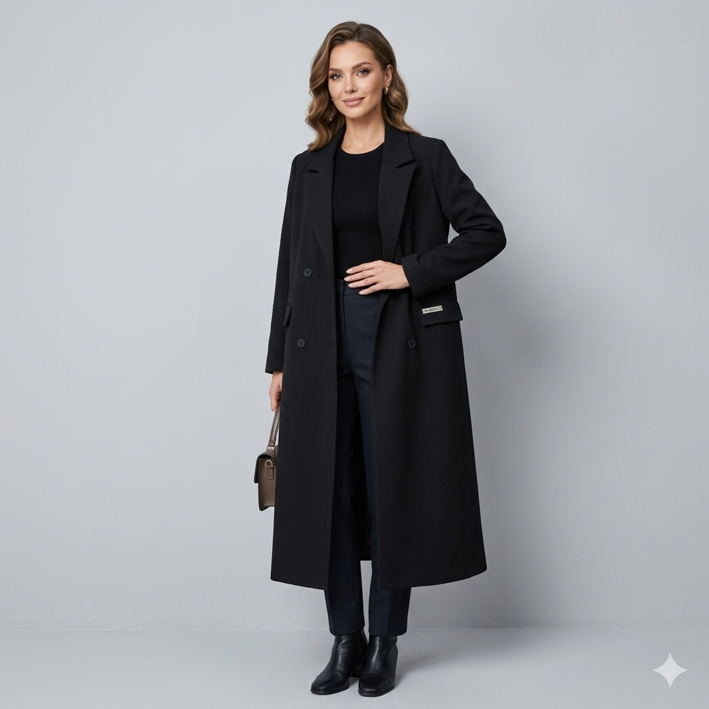 Drune | Langer Trenchcoat Mantel