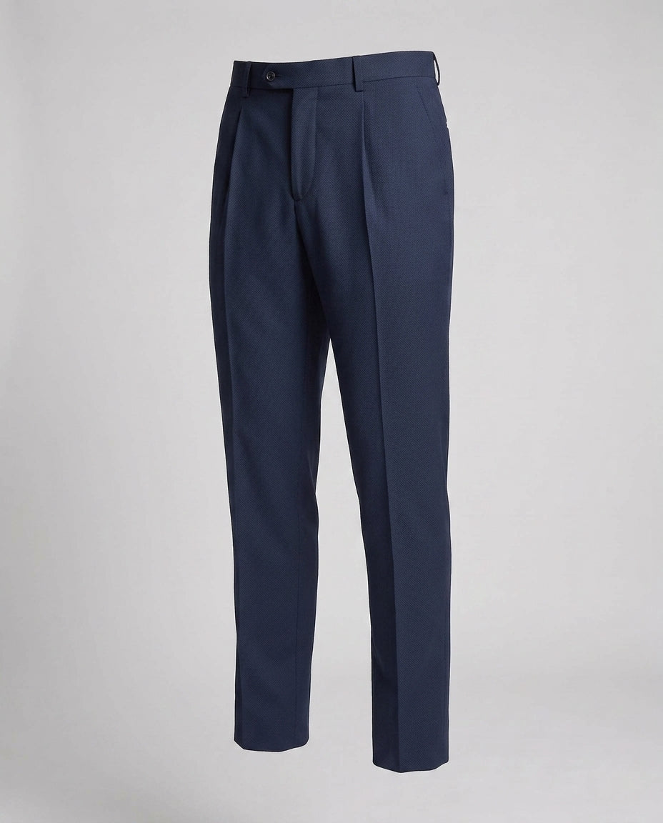 Herren elegante Anzughose mit feinem Schnitt Drune