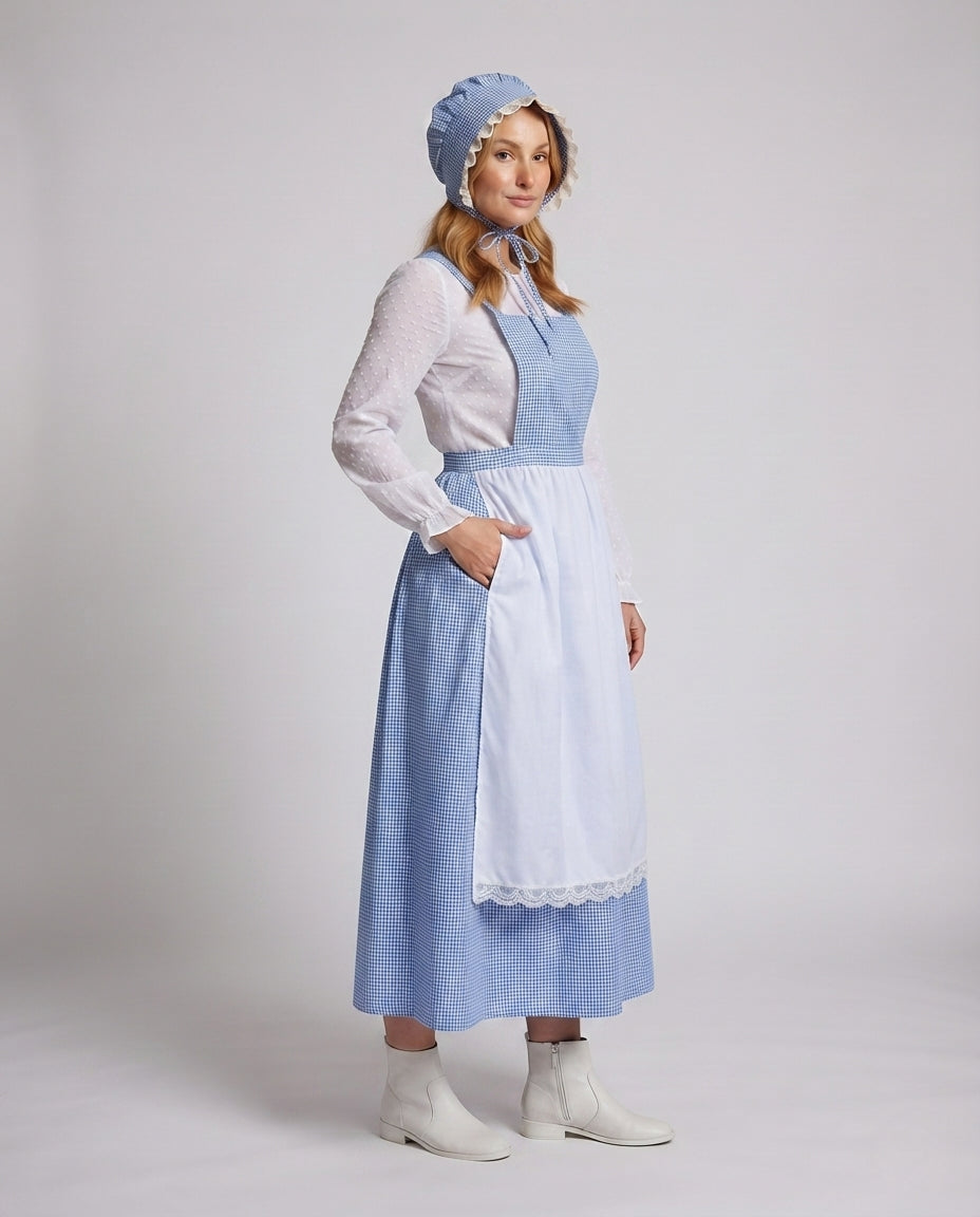 Damen Küchenschürze mit romantischen Details Drune