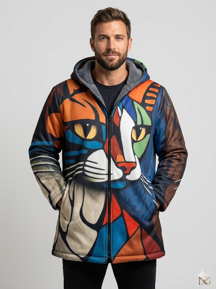 Drune | Jacke mit künstlerischem Muster