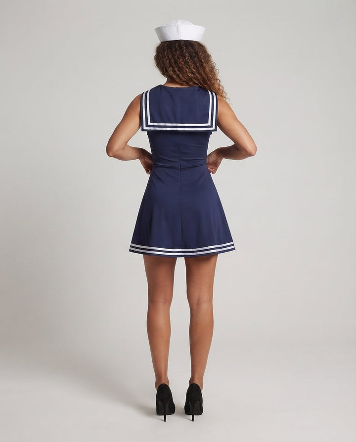 Damen Matrosen-Kleid mit eleganten Details Drune