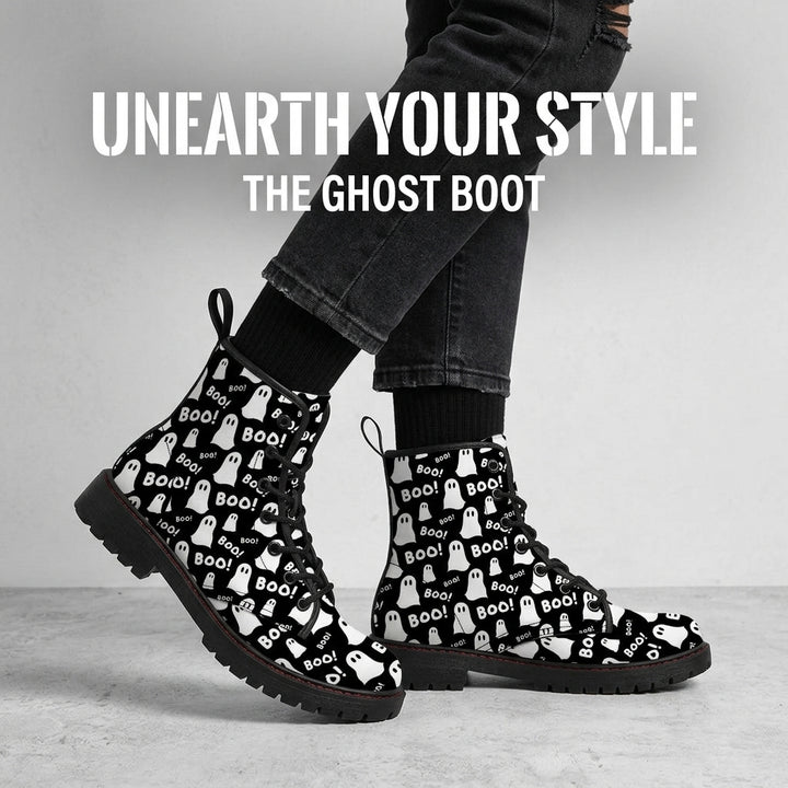 Damen Halloween-Stiefel mit kreativen Motiven und rutschfester Sohle Drune