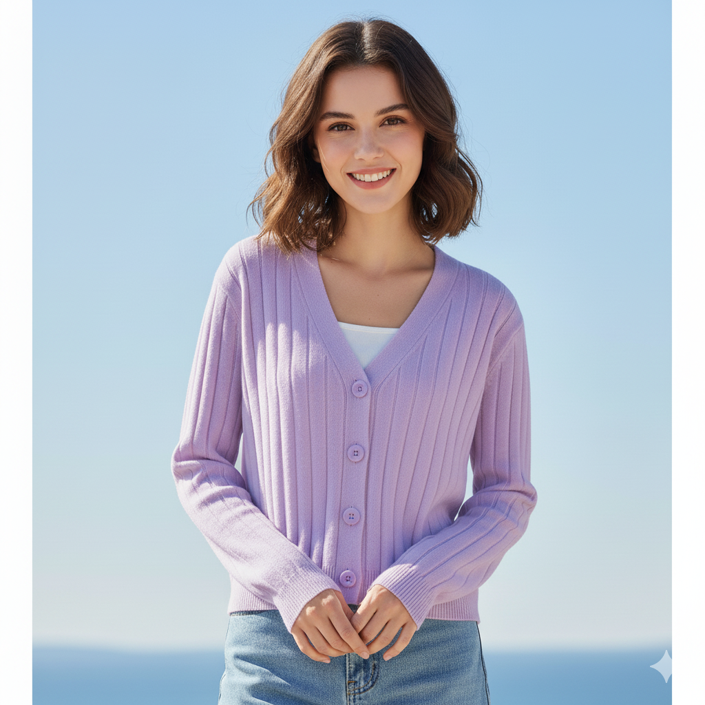 Drune | Schnürgestrickter Pullover mit V-Ausschnitt für Damen