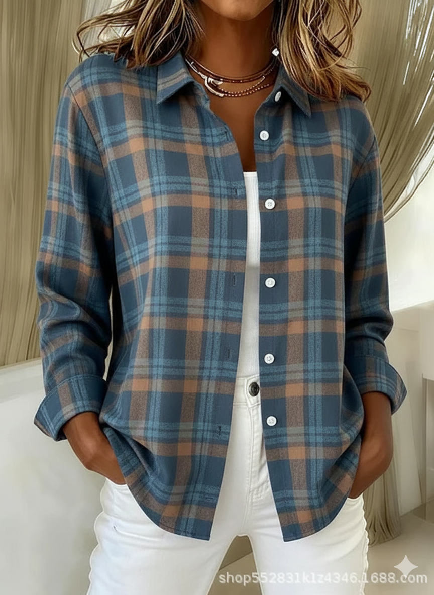 Drune | Sweatshirt mit Karo Patchwork