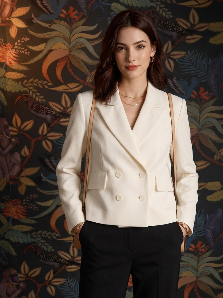 Damen eleganter Oversize-Blazer Drune